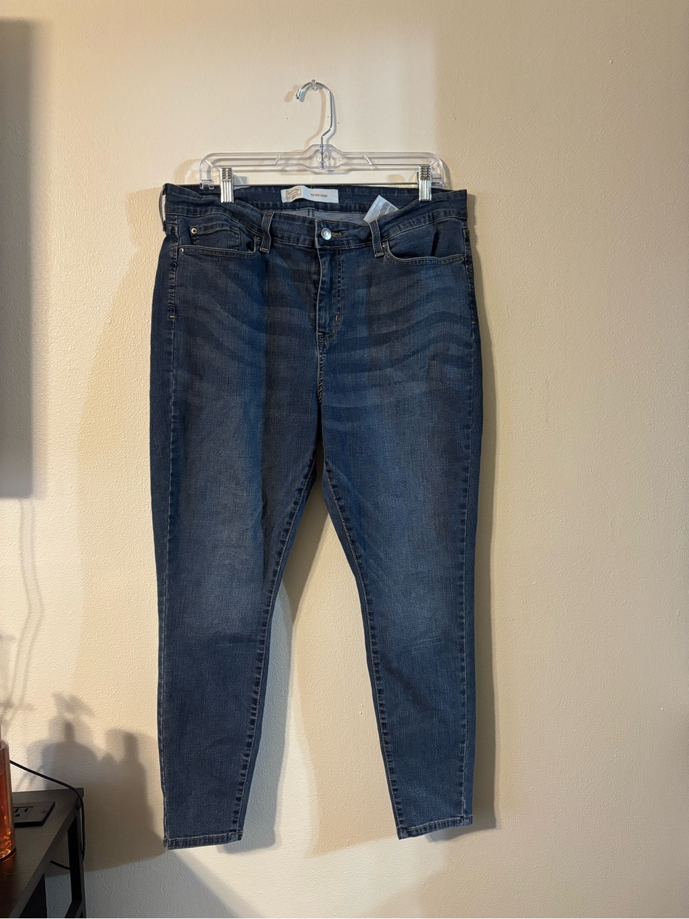 Signature by Levi Strauss Dark Blue Stretch Jeggings